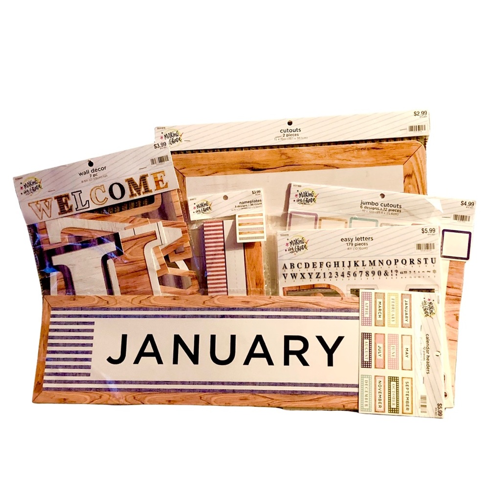 Making The Grade Classroom Decor Bundle - 6 New Packages